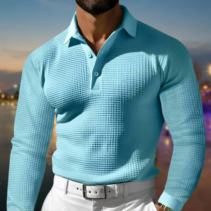 Heren polo sweater | Polokraag &amp; Warm Draagcomfort