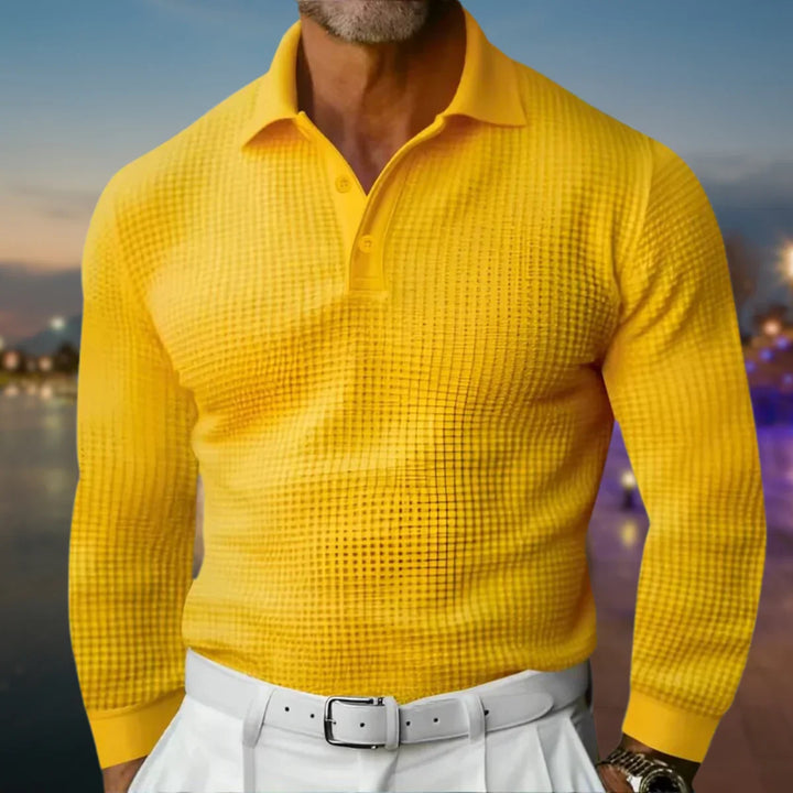 Heren polo sweater | Polokraag &amp; Warm Draagcomfort