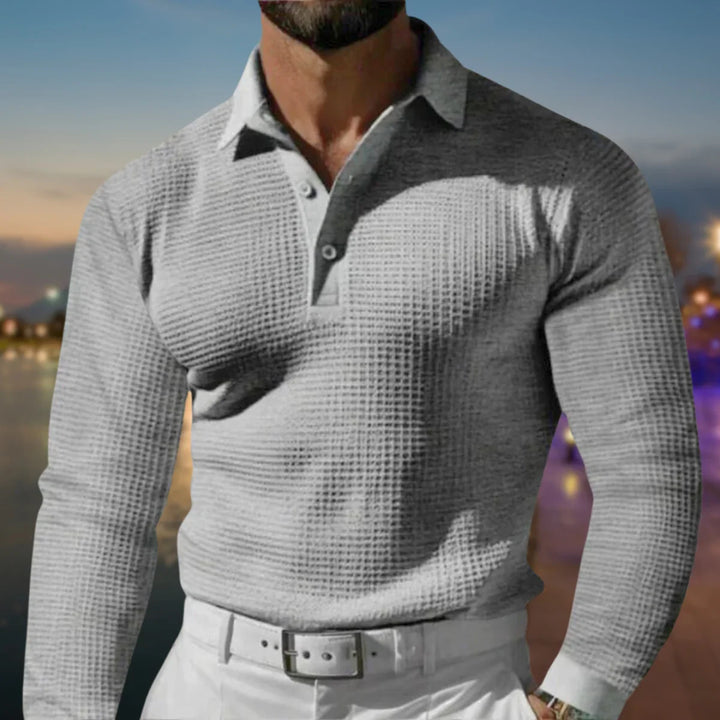 Heren polo sweater | Polokraag &amp; Warm Draagcomfort