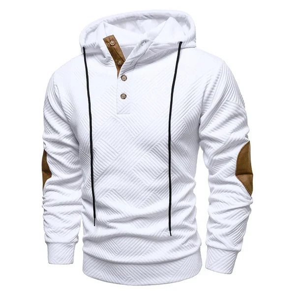 Hoodie Sweater Heren | Knopen bij Hals &amp; Comfortabele Warmte