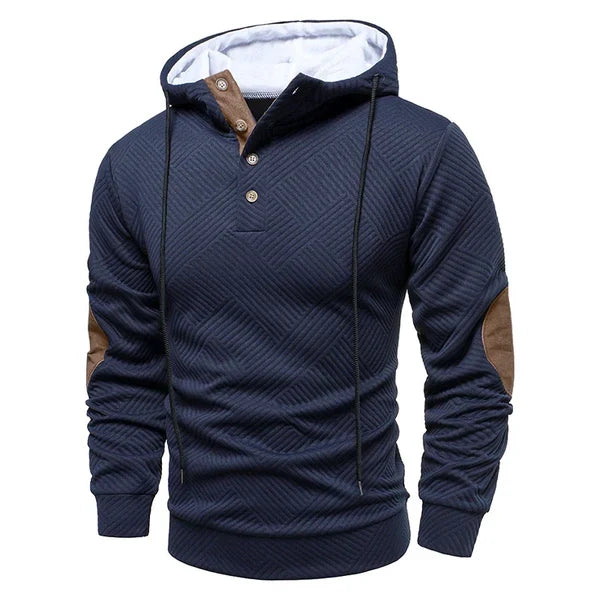 Hoodie Sweater Heren | Knopen bij Hals &amp; Comfortabele Warmte