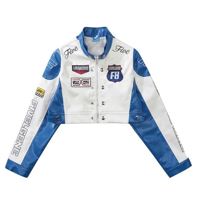 Jas Dames | Cropped &amp; Stoer Patchwork Design