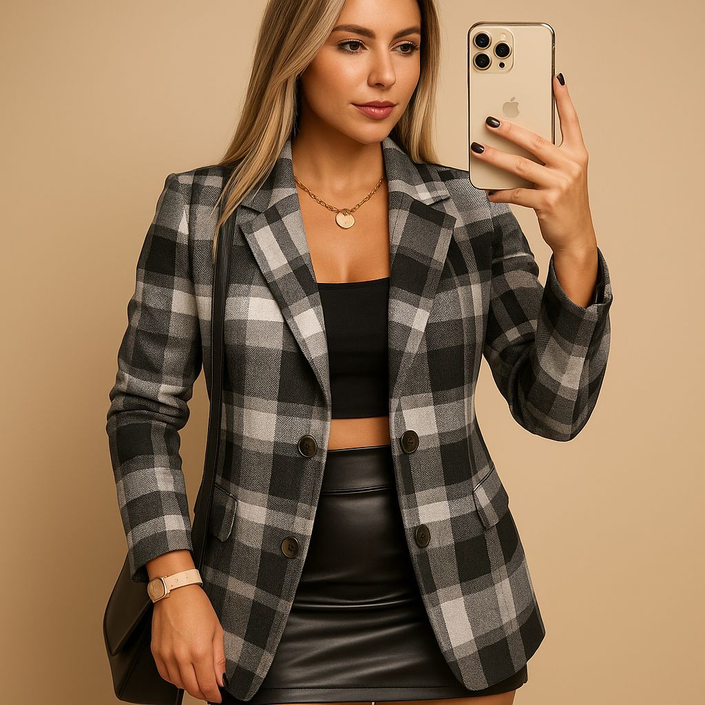 Jas Dames | Knoopsluiting &amp; Getailleerd Silhouet