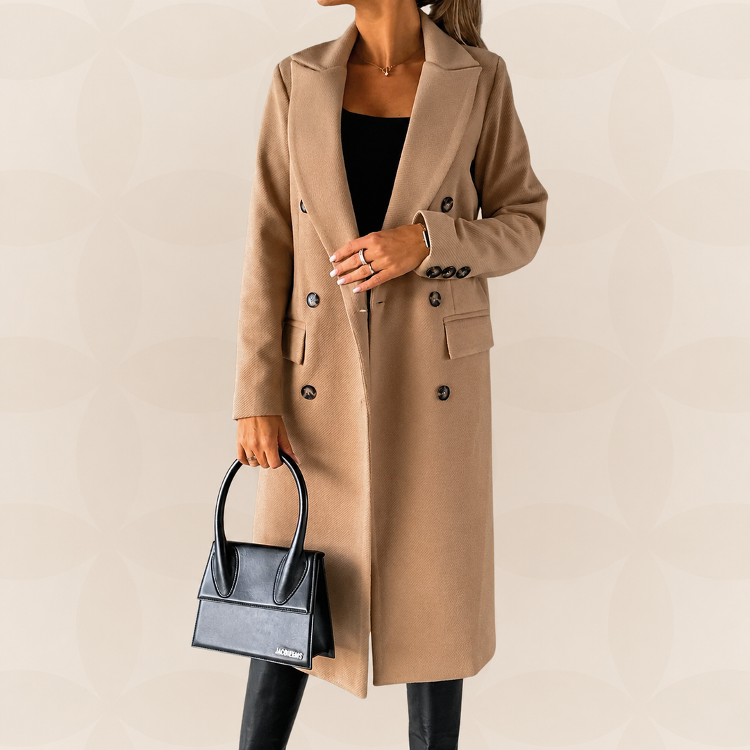 Jas Dames Lang | Winterse Warmte &amp; Tijdloze Elegantie