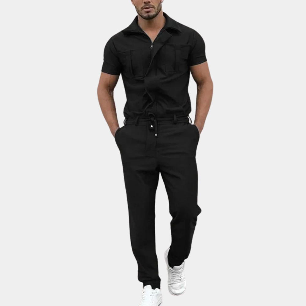 Jumpsuit Heren | Moderne Jumpsuit | Polokraag &amp; strak comfort de hele dag