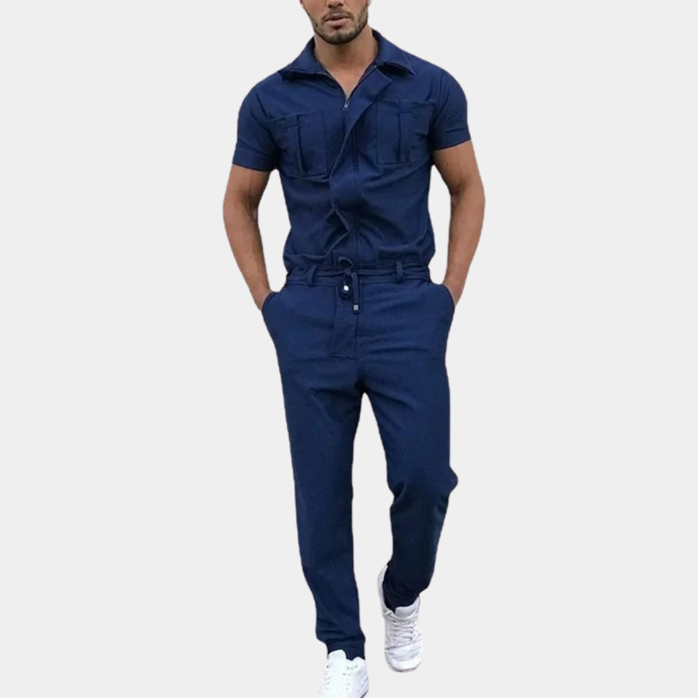 Jumpsuit Heren | Moderne Jumpsuit | Polokraag &amp; strak comfort de hele dag