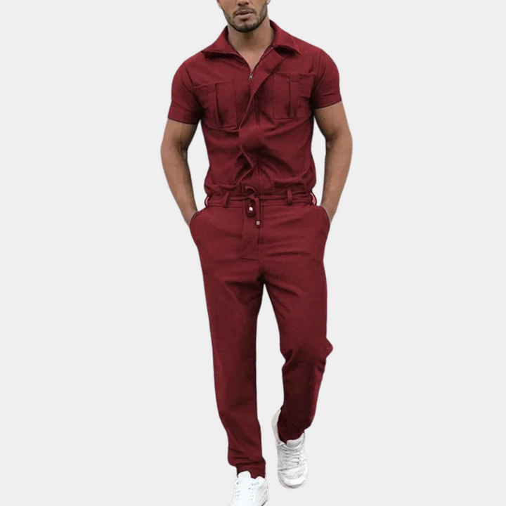 Jumpsuit Heren | Moderne Jumpsuit | Polokraag &amp; strak comfort de hele dag