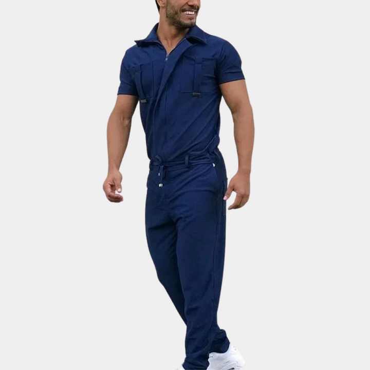 Jumpsuit Heren | Moderne Jumpsuit | Polokraag &amp; strak comfort de hele dag