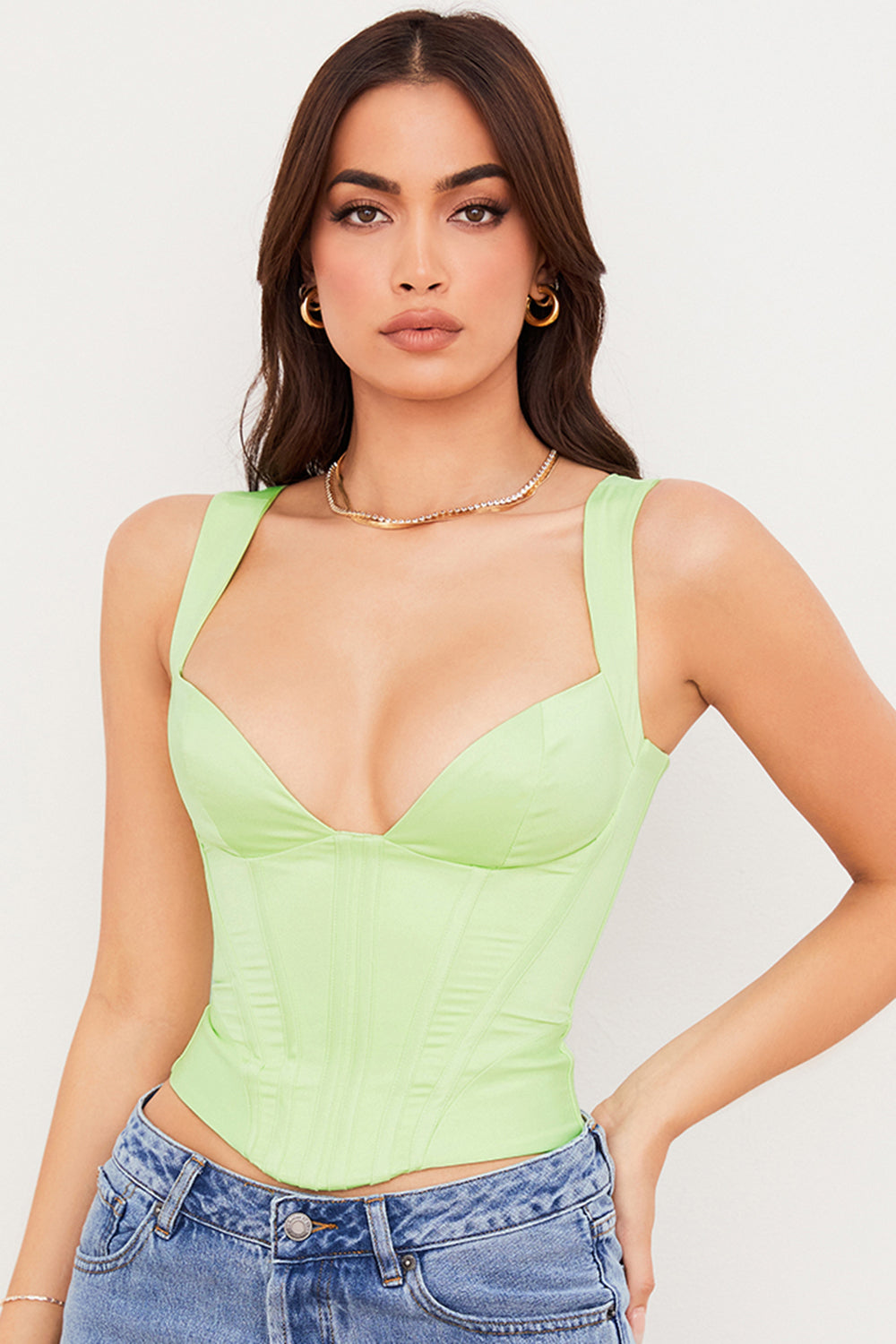 Korset Dames | Satijnen Bustier &amp; Sculpterend Vrouwelijk Silhouet