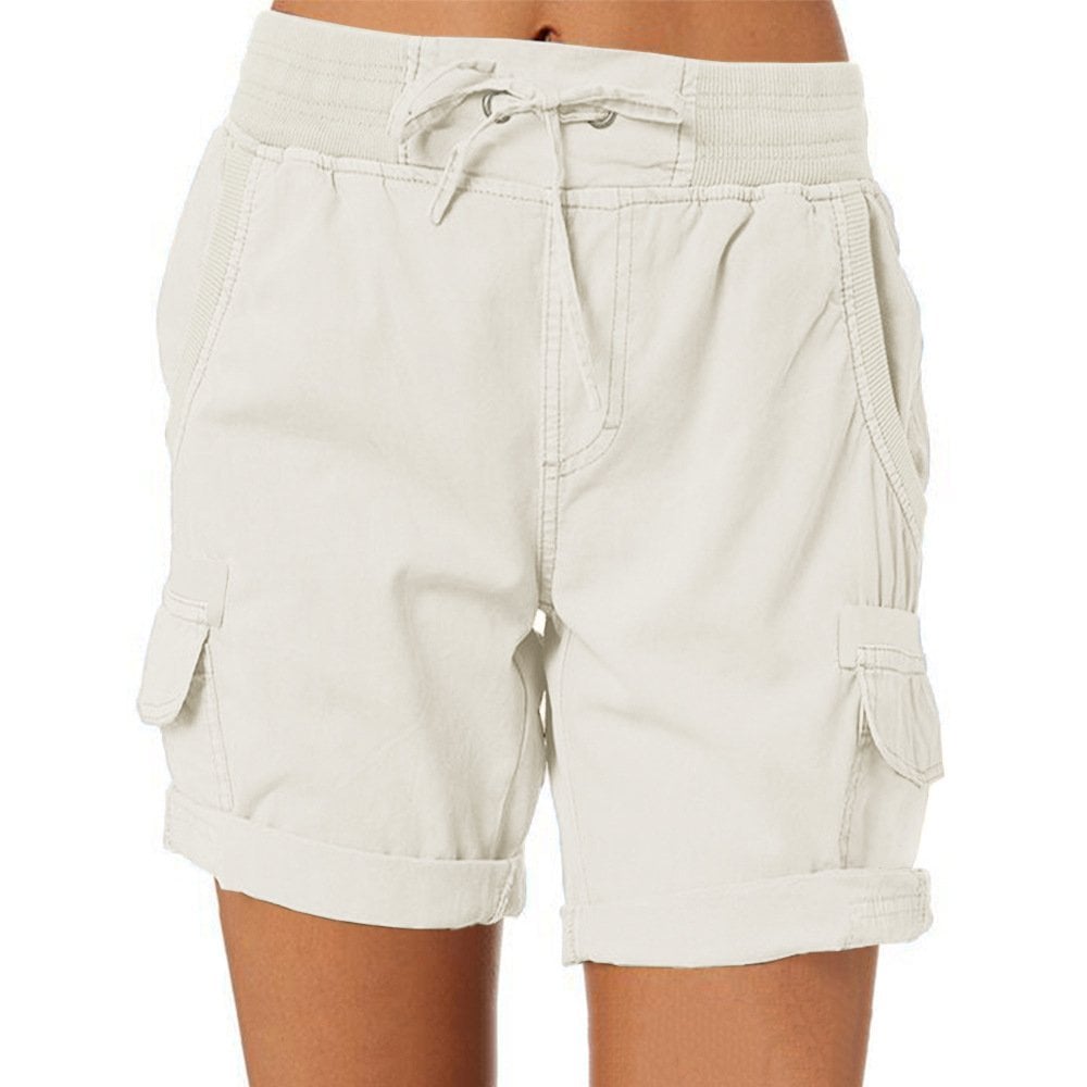 Korte Broek Dames | Hoge Taille &amp; Cargo Zakken voor Dagelijks Comfort