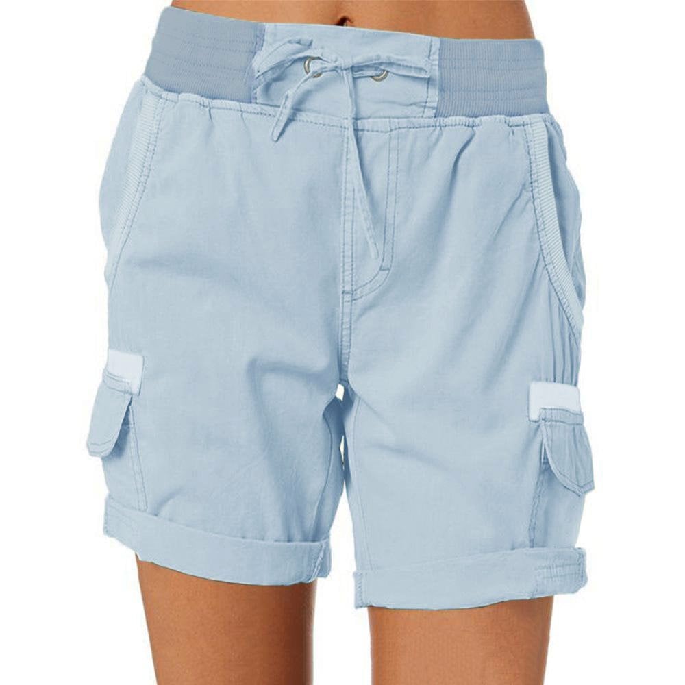 Korte Broek Dames | Hoge Taille &amp; Cargo Zakken voor Dagelijks Comfort