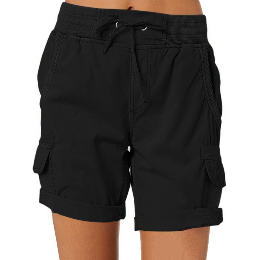 Korte Broek Dames | Hoge Taille &amp; Cargo Zakken voor Dagelijks Comfort