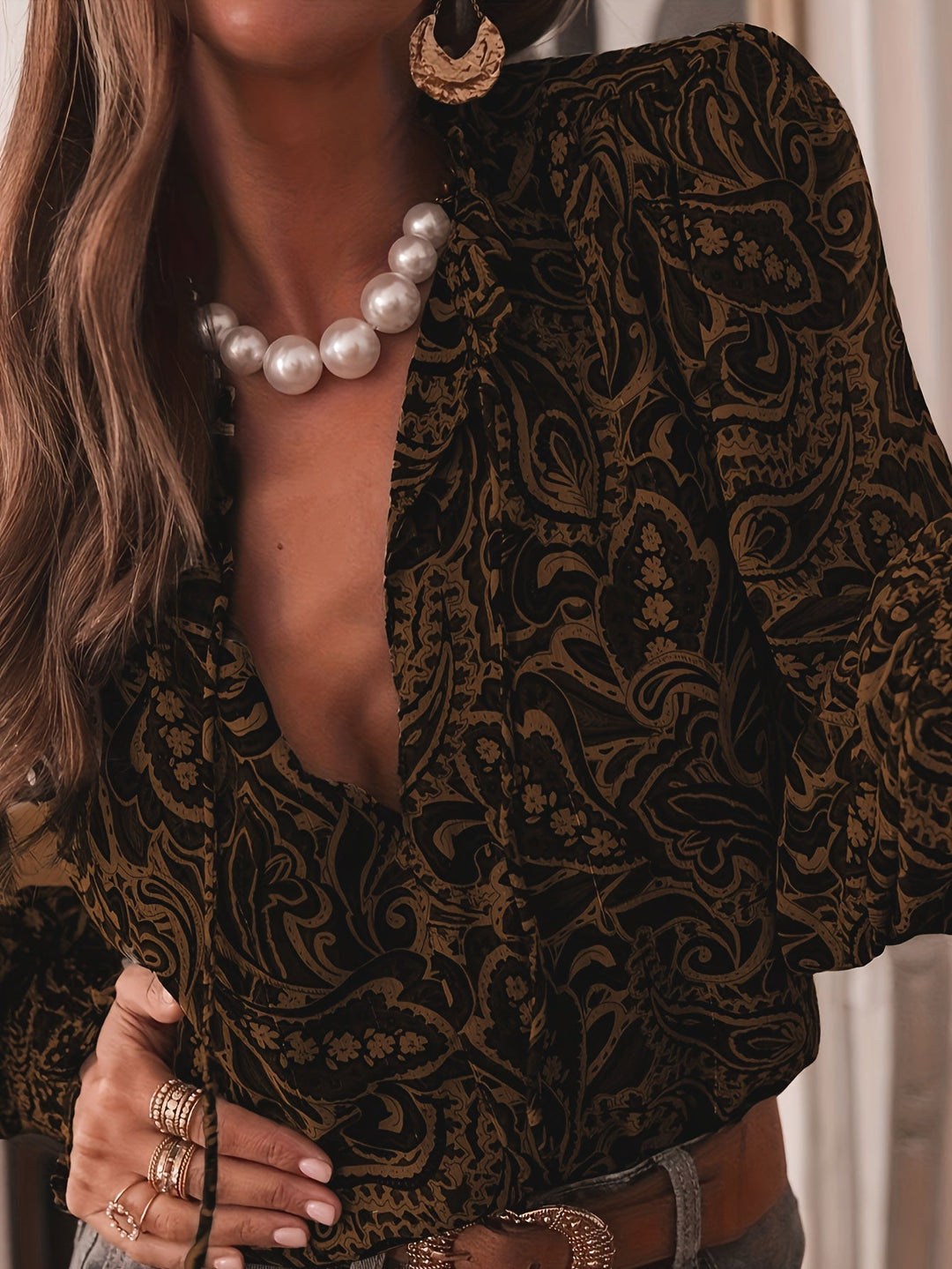 Lange Mouw Blouse Dames | Poefmouwen &amp; Verfijnde Look