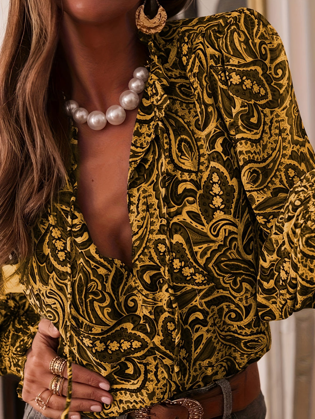 Lange Mouw Blouse Dames | Poefmouwen &amp; Verfijnde Look