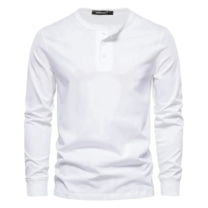 Lange Mouwen Shirt Heren | Comfortabele Henley-pasvorm