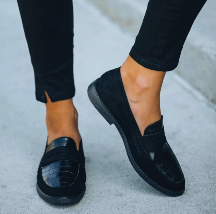 Loafers Dames | Chique Krokodilprint &amp; Tijdloos Zwart Design