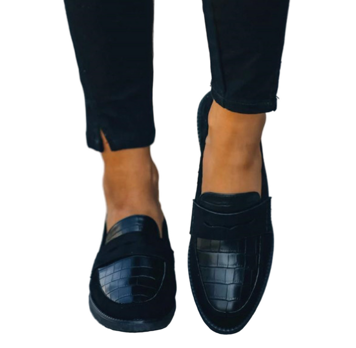 Loafers Dames | Chique Krokodilprint &amp; Tijdloos Zwart Design