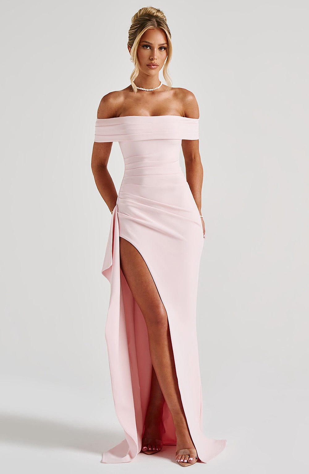 Maxi Jurk Dames | Bardot Halslijn