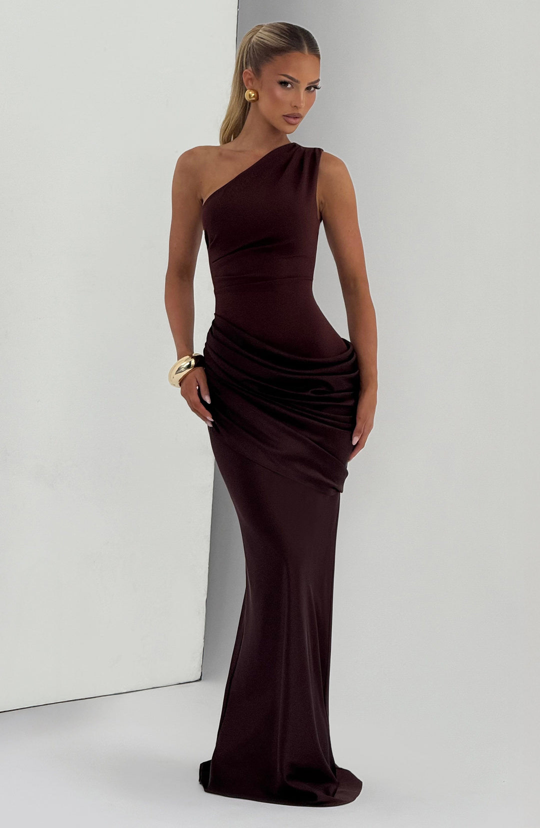 Maxi Jurk Dames | One-Shoulder Design