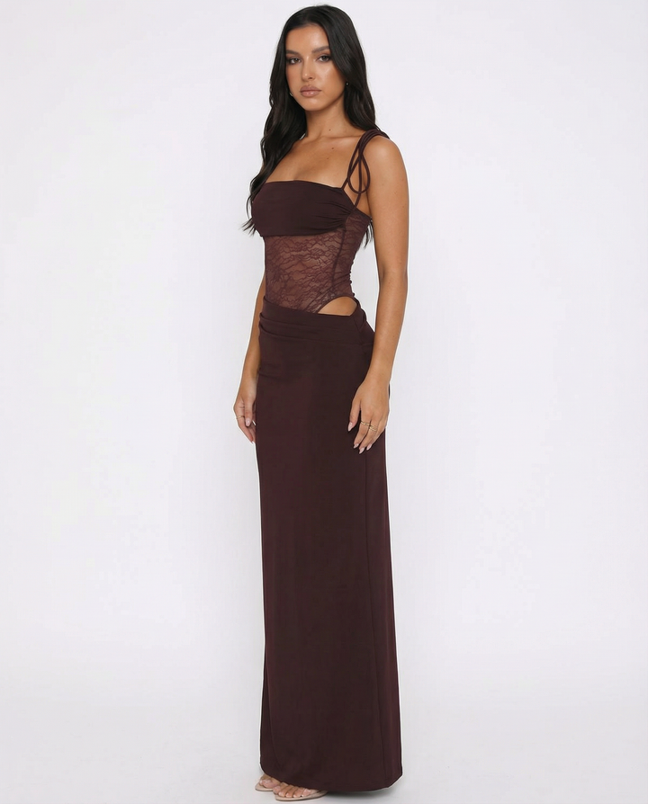 Maxi Jurk Dames | Sensuele Taille Cut-Out