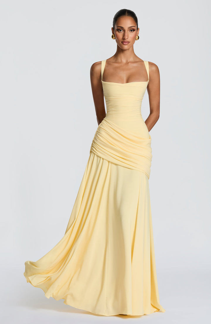 Maxi Jurk Dames | Twist Cowl Halslijn