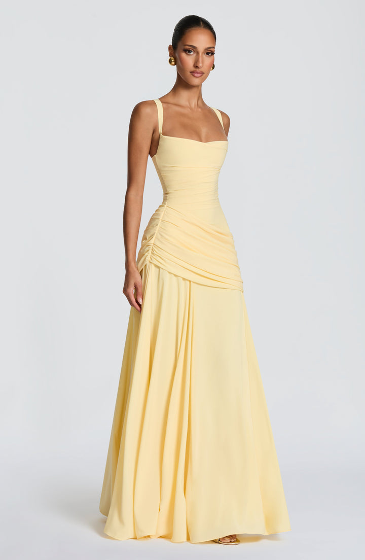 Maxi Jurk Dames | Twist Cowl Halslijn