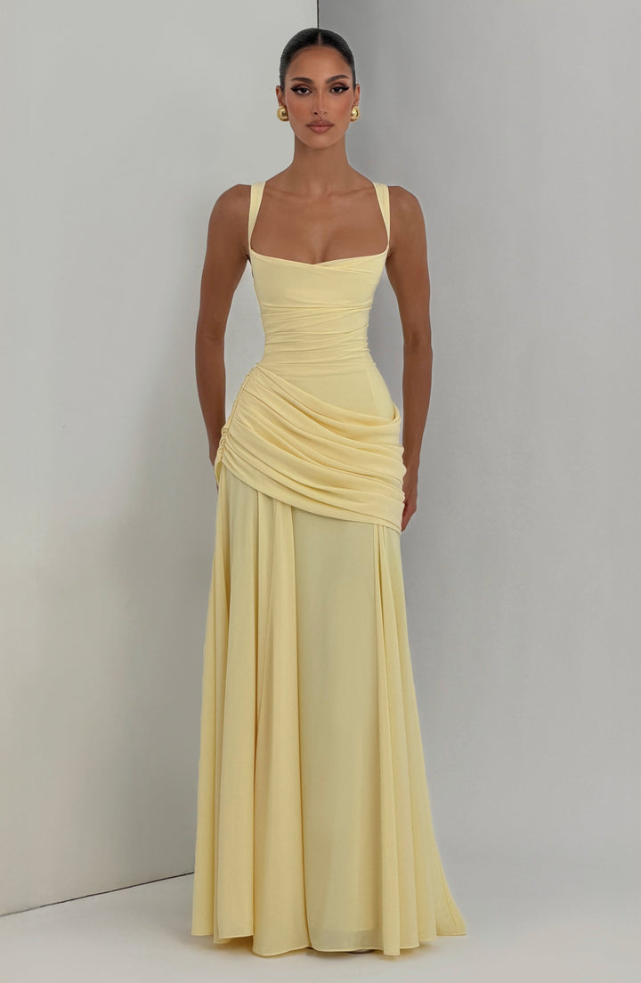 Maxi Jurk Dames | Twist Cowl Halslijn