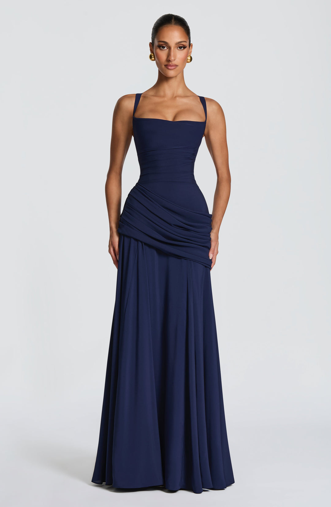 Maxi Jurk Dames | Twist Cowl Halslijn