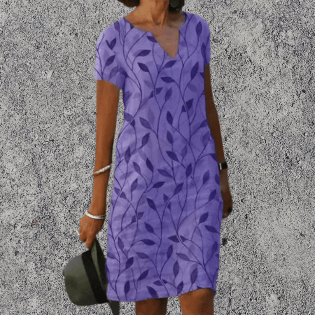 Midi Jurk | Luchtig Comfort &amp; V-Hals