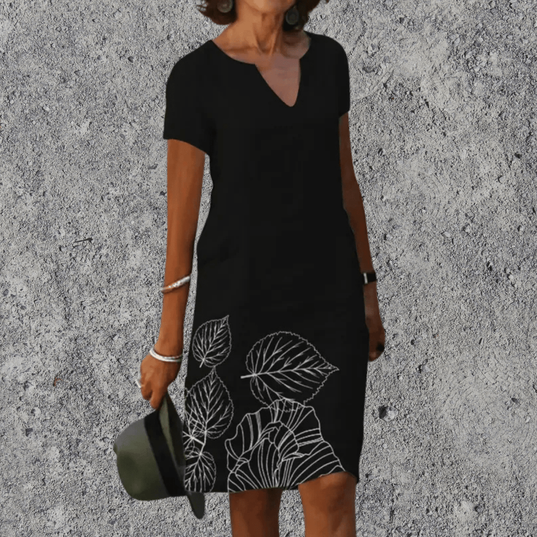 Midi Jurk | Luchtig Comfort &amp; V-Hals