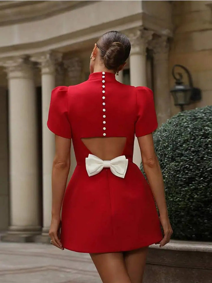 Mini Jurk Dames | Gewatteerde Schouders &amp; Flatterend A-lijn Silhouet