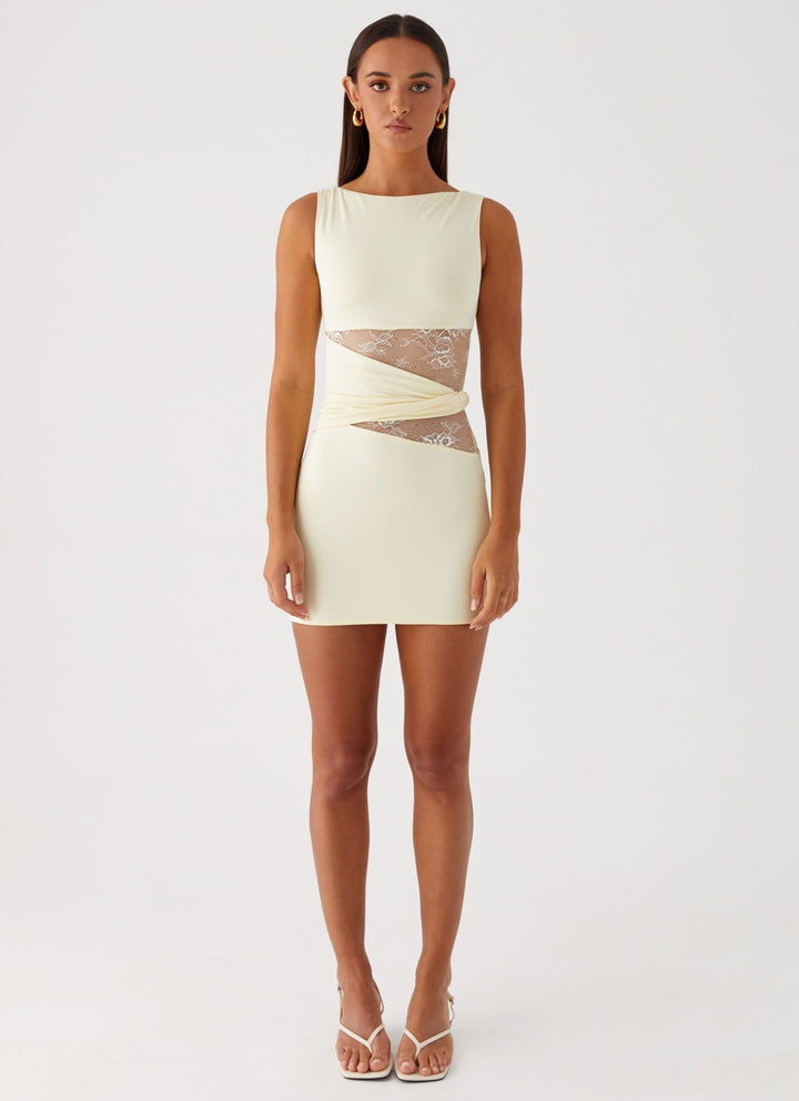 Mini Jurk Dames | Hooggesloten Halslijn