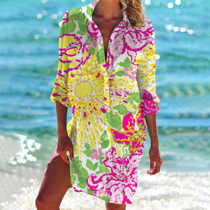Overhemd Jurk Dames | Tie-Dye Print &amp; Vrouwelijk Zomerstatement