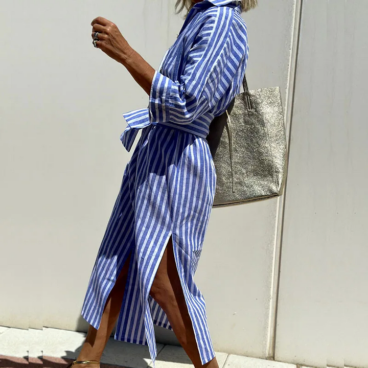 Overhemdjurk Dames | Gestreept &amp; Casual Zomerse Stijl