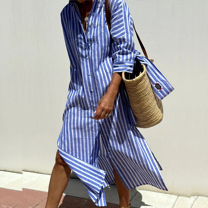 Overhemdjurk Dames | Gestreept &amp; Casual Zomerse Stijl