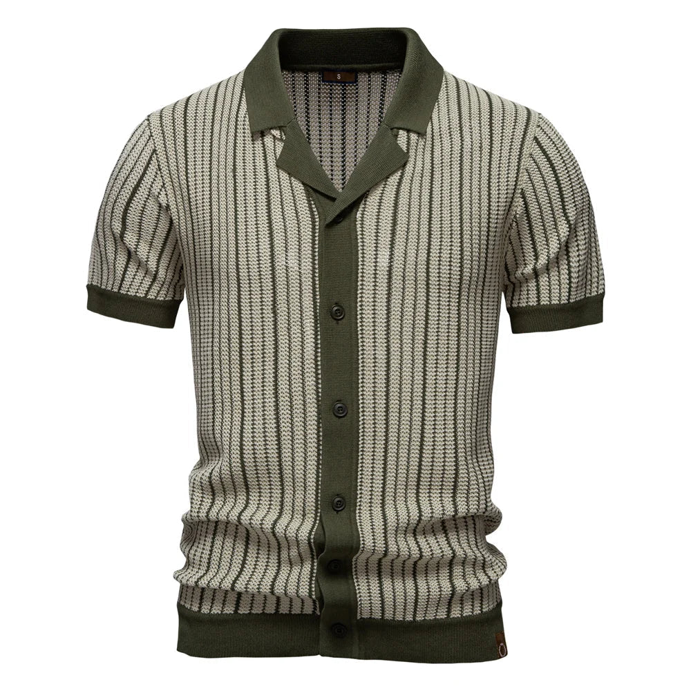 Polo Heren | Gestreept Gebreid Design &amp; Zomerse Klasse