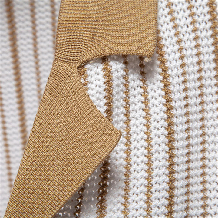 Polo Heren | Gestreept Gebreid Design &amp; Zomerse Klasse