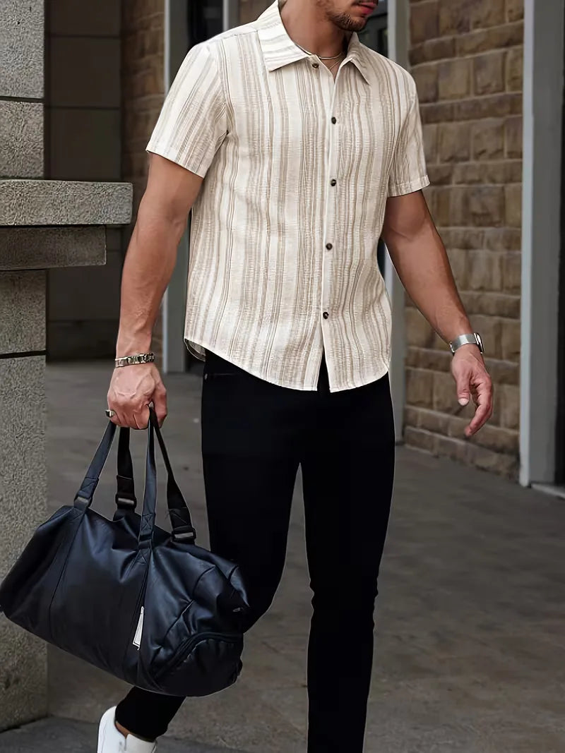 Polo Heren Korte Mouw | Gestreept &amp; Casual Chic
