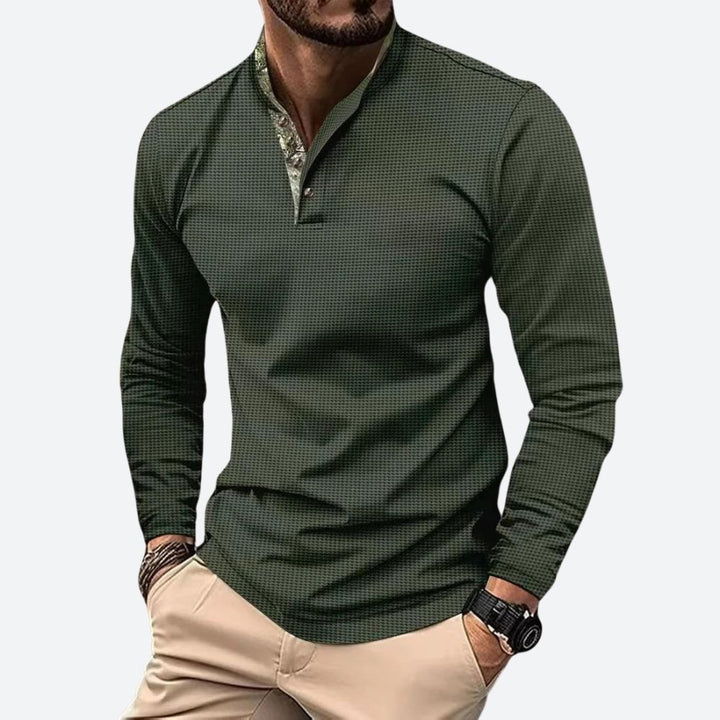 Polo Shirt Heren | Lange Mouw &amp; Ademend Comfort