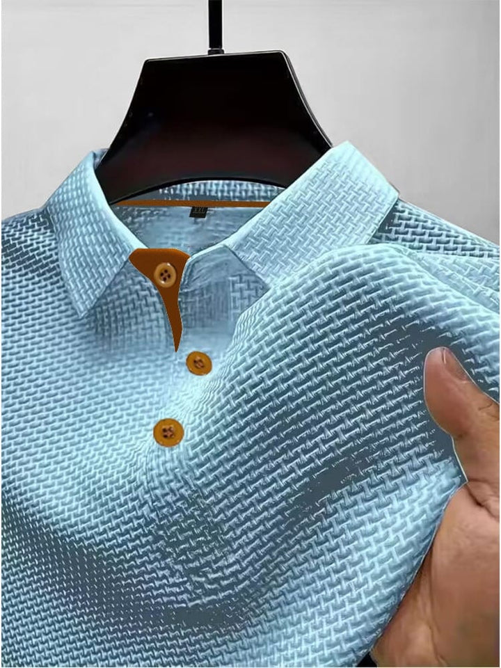 Poloshirt Heren | Luchtige Moderne Polo met Gebreide Textuur