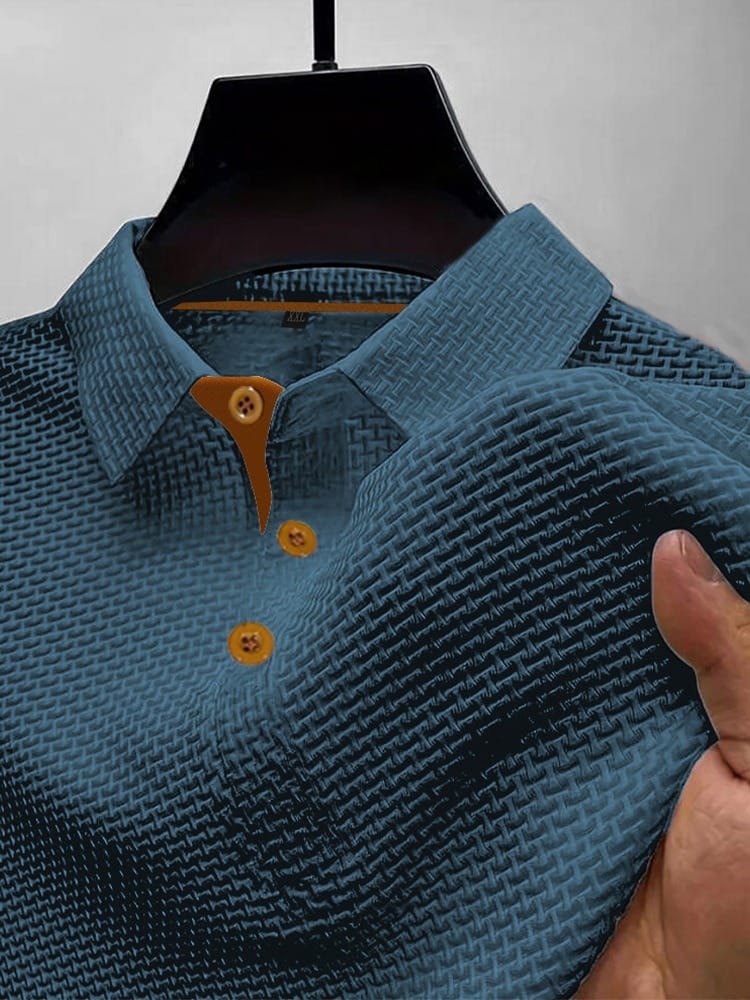 Poloshirt Heren | Luchtige Moderne Polo met Gebreide Textuur