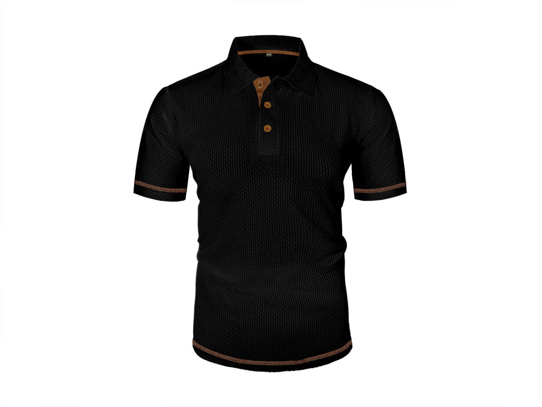 Poloshirt Heren | Luchtige Moderne Polo met Gebreide Textuur
