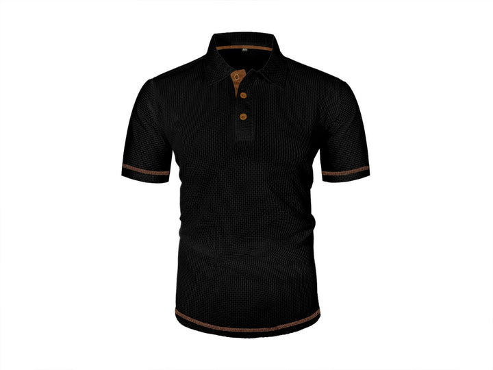 Poloshirt Heren | Luchtige Moderne Polo met Gebreide Textuur