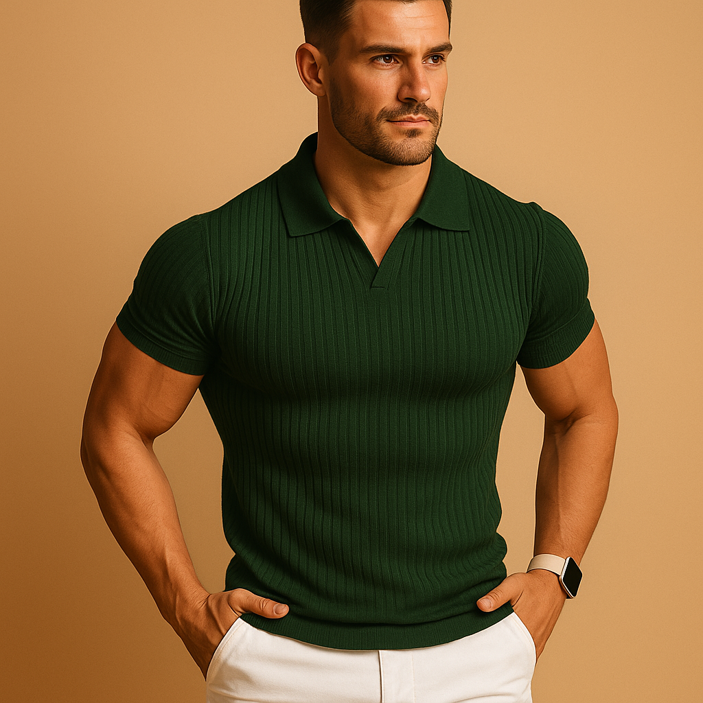 Poloshirt Heren | Slim Fit &amp; Luxe Ribstructuur