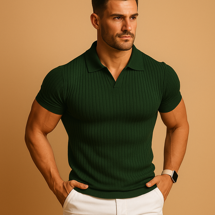 Poloshirt Heren | Slim Fit &amp; Luxe Ribstructuur