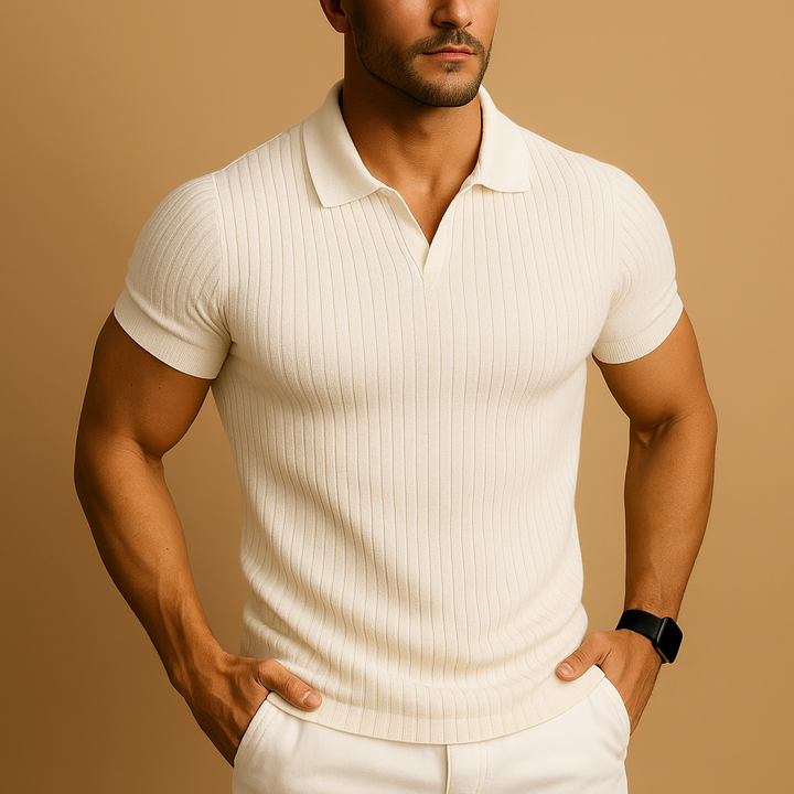 Poloshirt Heren | Slim Fit &amp; Luxe Ribstructuur