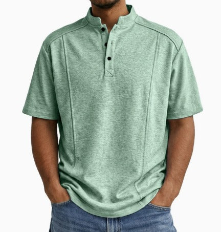 Shirt Mannen | Vintage Stijl &amp; Staande Kraag