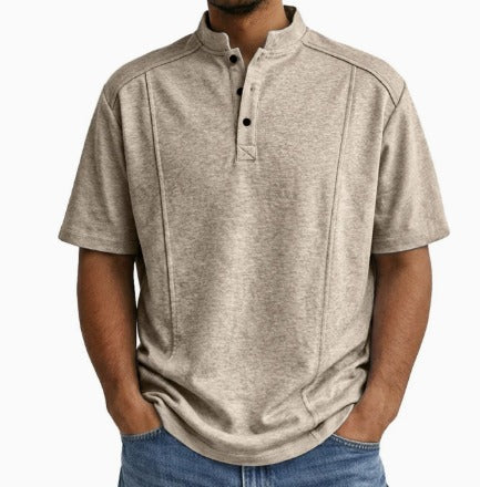 Shirt Mannen | Vintage Stijl &amp; Staande Kraag