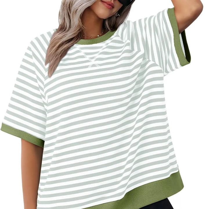 T-Shirt Dames | Gestreept Design &amp; Relaxte Pasvorm