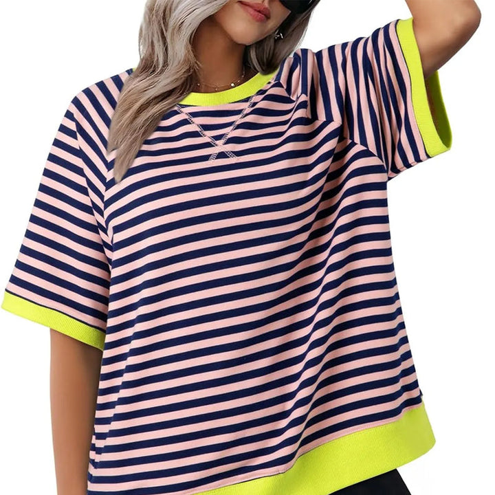 T-Shirt Dames | Gestreept Design &amp; Relaxte Pasvorm